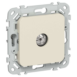 FLITE Розетка TV экранированная оконечная тип M РТВм-1-1-1-ФлСл сливочный IEK