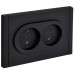 FORTE&PIANO Розетка 2-местная без заземления без защитных шторок безвинтовое крепление 10А FP126M металл черный IEK