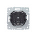 BRITE Розетка 1-местная с заземлением с защитными шторками и крышкой 16А IP44 РСбш10-3-44-БрТБ темная бронза IEK