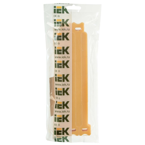 Хомут-липучка ХКл 14х210мм желтый (100шт) IEK