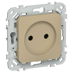 FLITE Розетка без заземления без защитных шторок 10А РС01-0-ФлХ хаки IEK