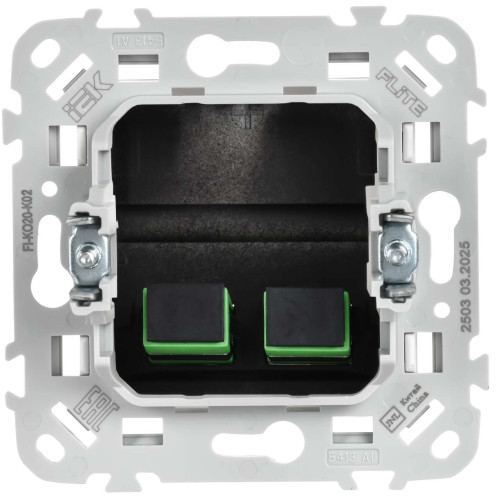 FLITE Розетка 2-местная оптоволоконная РОВ-2-ФлЧ черный IEK FLITE Розетка 2-местная оптоволоконная РОВ-2-ФлЧ черный IEK