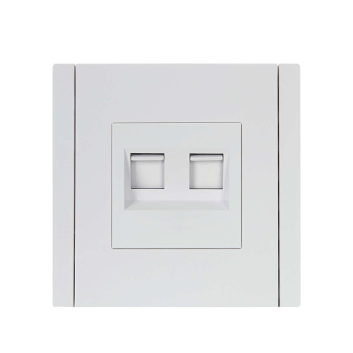 FORTE&PIANO Розетка компьютерная двойная RJ45 кат.6 FP234 белый IEK