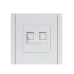 FORTE&PIANO Розетка компьютерная двойная RJ45 кат.6 FP234 белый IEK