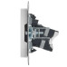 BRITE Розетка двойная TV+RJ45 кат.5E РТВ/РК12-БрБ белый IEK