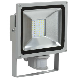 Прожектор светодиодный СДО 05-30Д (детектор) SMD IP44 серый IEK