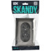 SKANDY Розетка 2-местная без заземления с защитными шторками 10А в сборе SK-R09N металл никель IEK