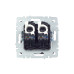 BRITE Розетка компьютерная двойная RJ45 кат.5E РК10-2-БрГ графит IEK