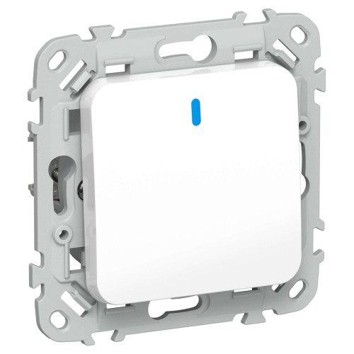 FLITE Выключатель 1-клавишный с индикацией 10А ВС11-1-1-ФлБ белый IEK