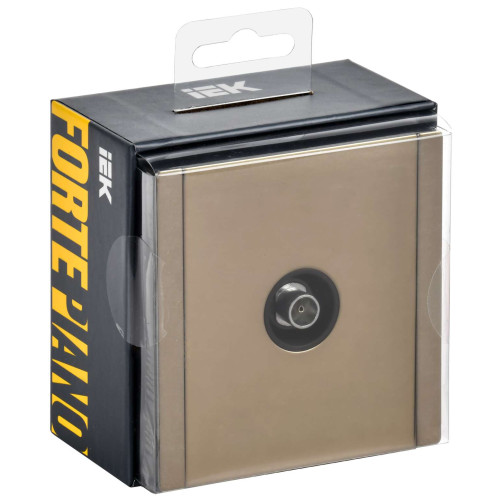 FORTE&PIANO Розетка TV оконечная FP628M металл шампань IEK