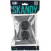 SKANDY Розетка 2-местная с заземлением с защитными шторками 16А в сборе SK-R07Gr серый IEK