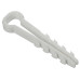 Дюбель-хомут 14-6мм для плоского кабеля нейлон белый (100шт/упак) GENERICA