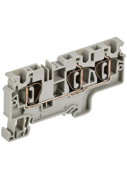 ARMAFIX Клемма пружинная CX6-3 6мм2 трехконтактная серая IEK