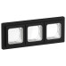 FLITE Рамка 3-местная IP55 Рпро-3-55-ФлЧ черный IEK