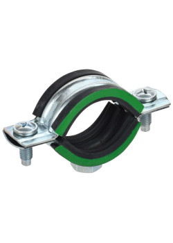 ELASTA Скоба металлическая двухкомпонентная с резиновым уплотнителем d=16-20мм IEK