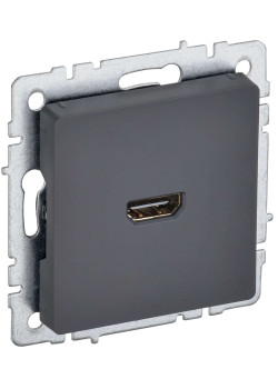 BRITE Розетка HDMI РHDMI-0-БрГ графит IEK