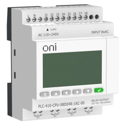 ПЛК 410 Модуль ЦПУ 8 DI 4 RO 220В DC с Ethernet портом с экраном ONI
