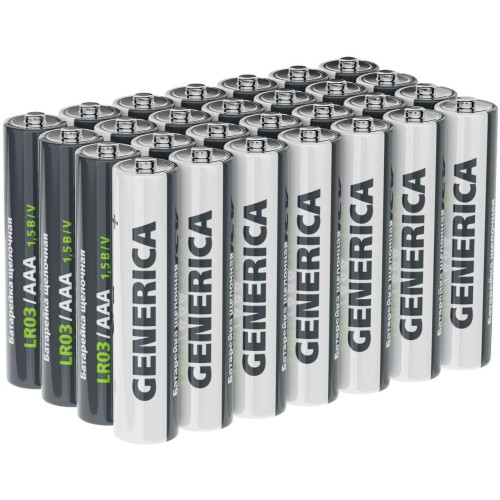 Батарейка щелочная Alkaline LR03/AAA (28/бокс) GENERICA