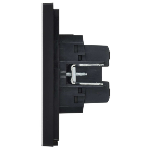 FORTE&PIANO Выключатель 2-клавишный перекрестный 10А FP209M металл белый IEK