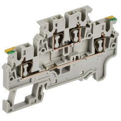 ARMAFIX Клемма пружинная 2 уровня заземляющая CXDL2.5 PE IEK