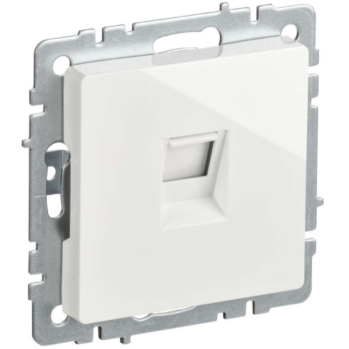 BRITE Розетка компьютерная RJ45 кат.5E РК10-БрБ белый