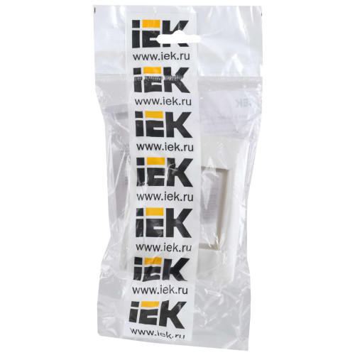 PRIMER Рамка и суппорт универсальные на 2 модуля белые IEK