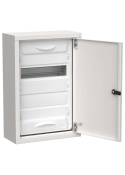 TITAN 5 Корпус металлический ЩРн-24 (1х24) 460х310х140мм IP31 белый (одна дверь) IEK