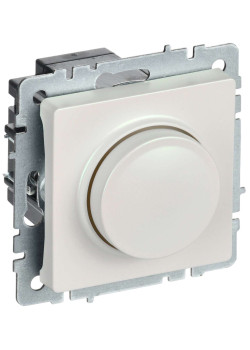 BRITE Светорегулятор поворотно-нажимной 600Вт СС10-1-0-БрЖ жемчуг IEK