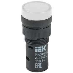 Лампа AD16DS(LED)матрица d=16мм белый 110В AC/DC IEK