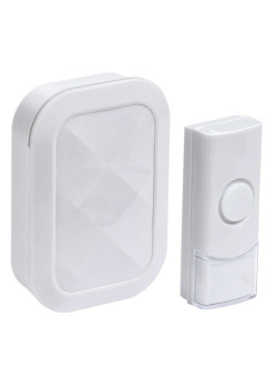 Звонок беспроводной ДЗБ3-36М (36 мелодий) белый IEK