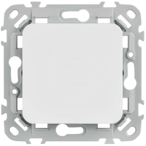 FLITE Выключатель 1-клавишный кнопочный 10А ВС11-2-0-ФлБ белый IEK