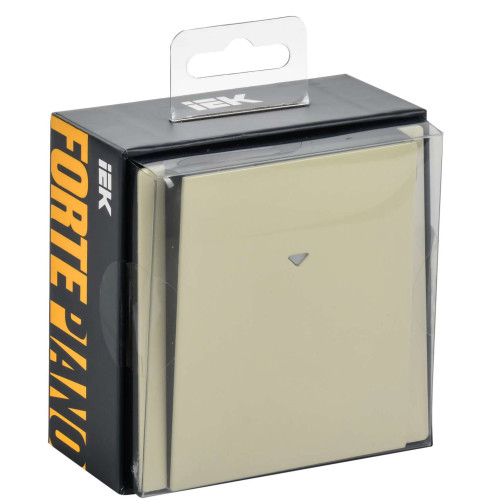 FORTE&PIANO Выключатель карточный 30А FP843M металл серый сланец IEK