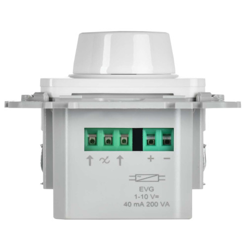 FLITE Светорегулятор проходной 1-10В 40мА СС36-5-1-ФлБ белый IEK