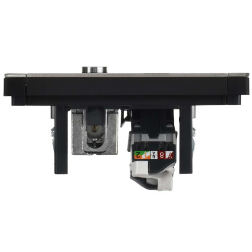 FORTE&PIANO Розетка двойная TV+RJ45 кат.5E FP736M металл никель IEK