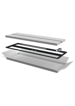 ITK Дверь перфорированная двустворчатая для шкафа LINEA N 33U 600мм черная