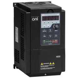 Преобразователь частоты A650 380В 3Ф 0,75kW 2,5А со встроенным тормозным модулем ONI