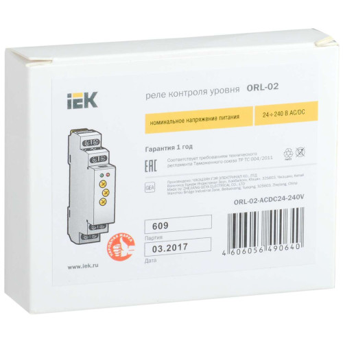 Реле наполнения/дренажа ORL 24-240В AC/DC IEK