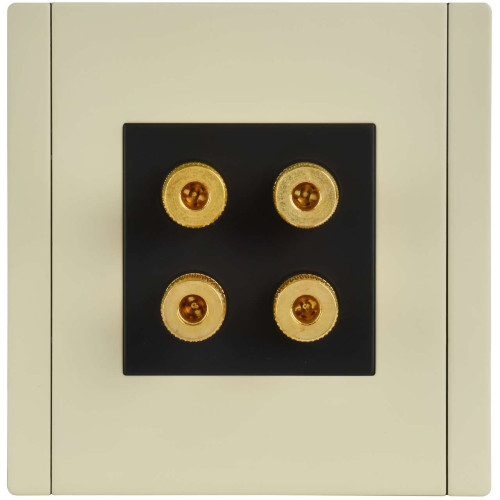 FORTE&PIANO Аудиорозетка 4-местная FP839M металл серый сланец IEK