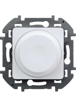 INSPIRIA Светорегулятор поворотно-нажимной 300Вт белый