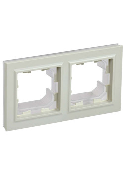 BRITE Рамка 2-местная IP44 РУ-2-БрКр-44 бежевый IEK