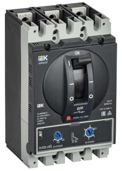 ARMAT Автоматический выключатель в литом корпусе 3P типоразмер D 150кА 125А расцепитель термомагнитный регулируемый IEK