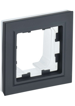 BRITE Рамка 1-местная IP44 РУ-1-БрГ-44 графит IEK