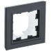 BRITE Рамка 1-местная IP44 РУ-1-БрГ-44 графит IEK