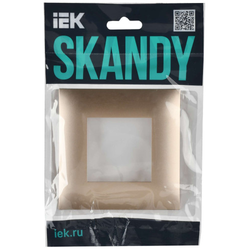 SKANDY Рамка 1-местная SK-F01Sa песочный IEK