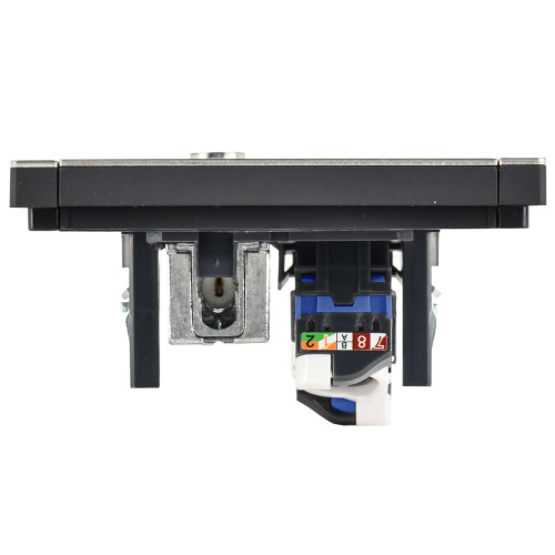 FORTE&PIANO Розетка двойная TV+RJ45 кат.6 FP637M металл шампань IEK FORTE&PIANO Розетка двойная TV+RJ45 кат.6 FP637M металл шампань IEK