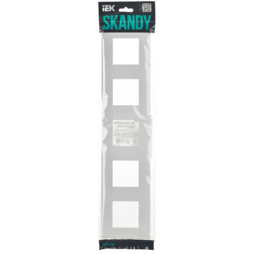 SKANDY Рамка 5-местная SK-F05W арктический белый IEK