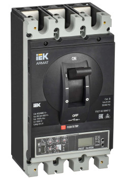 ARMAT Автоматический выключатель в литом корпусе 3P типоразмер H 85кА 400А расцепитель электронный продвинутый IEK