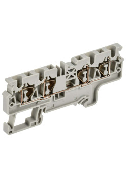 ARMAFIX Клемма пружинная CX4-4 4мм2 четырехконтактная серая IEK