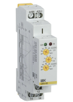 Реле контроля напряжения ORV однофазное 24-48В AC/DC IEK