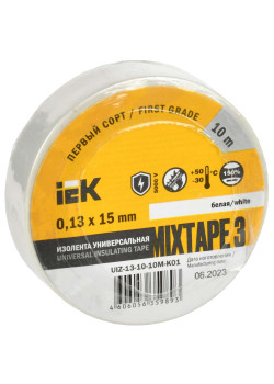 MIXTAPE 3 Изолента 0,13х15мм белая 10м IEK